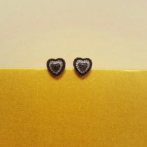Black and White Diamond Earrings